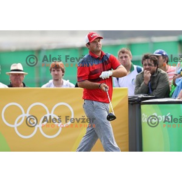 Patrick Reed (USA) in action during second round of Olympic golf tournament at Barra Golf course during Rio de Janeiro 2016 Olympic games , Brazil on August 12 , 2016