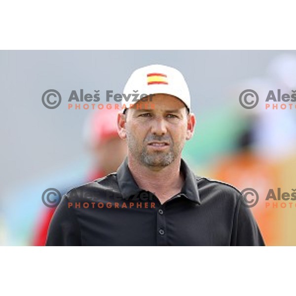 Sergio Garcia (ESP) in action during second round of Olympic golf tournament at Barra Golf course during Rio de Janeiro 2016 Olympic games , Brazil on August 12 , 2016