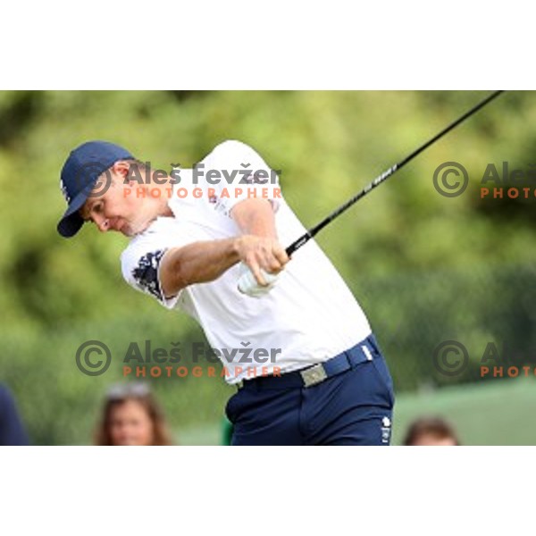 Olympic gold medalist Justin Rose (GBR) in action during second round of Olympic golf tournament at Barra Golf course during Rio de Janeiro 2016 Olympic games , Brazil on August 12 , 2016