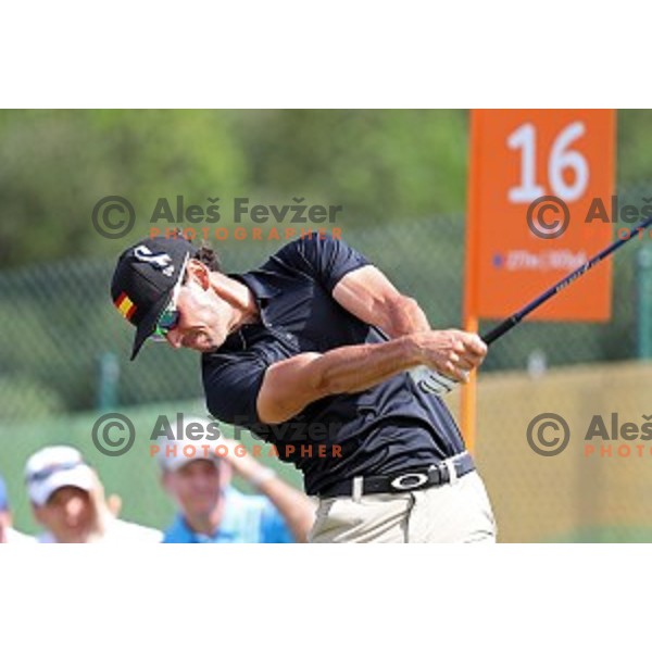 Rafa Cabrera Bello (ESP) in action during second round of Olympic golf tournament at Barra Golf course during Rio de Janeiro 2016 Olympic games , Brazil on August 12 , 2016