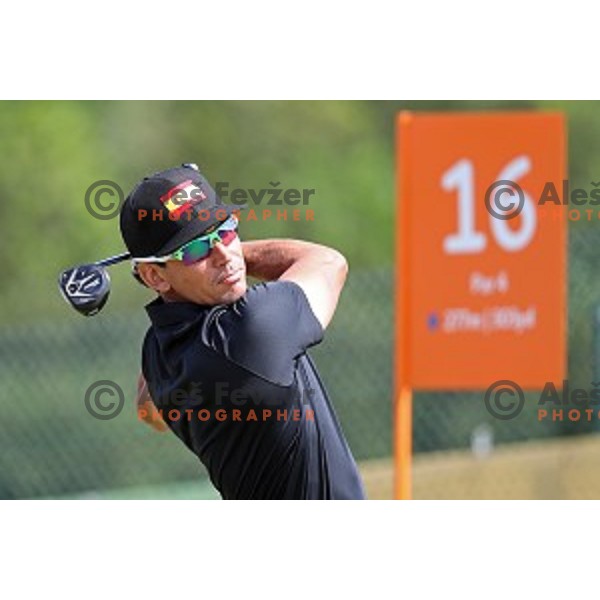 Rafa Cabrera Bello (ESP) in action during second round of Olympic golf tournament at Barra Golf course during Rio de Janeiro 2016 Olympic games , Brazil on August 12 , 2016