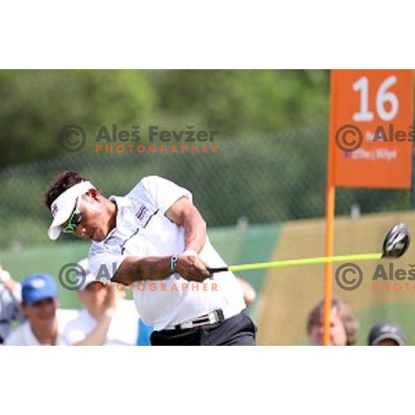 Thongchai Jaidee (THA) in action during second round of Olympic golf tournament at Barra Golf course during Rio de Janeiro 2016 Olympic games , Brazil on August 12 , 2016
