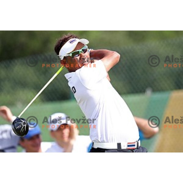 Thongchai Jaidee (THA) in action during second round of Olympic golf tournament at Barra Golf course during Rio de Janeiro 2016 Olympic games , Brazil on August 12 , 2016
