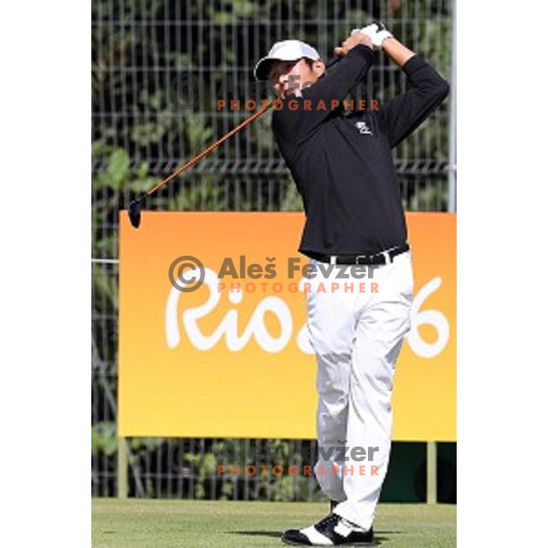 Danny Lee (NZL) in action during second round of Olympic golf tournament at Barra Golf course during Rio de Janeiro 2016 Olympic games , Brazil on August 12 , 2016