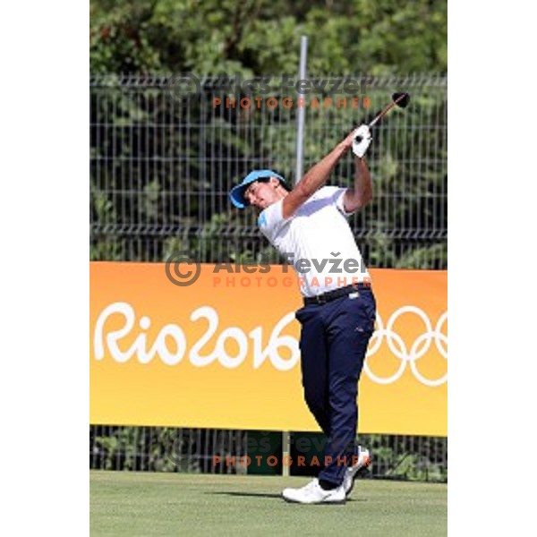 Matteo Manassero (ITA) in action during second round of Olympic golf tournament at Barra Golf course during Rio de Janeiro 2016 Olympic games , Brazil on August 12 , 2016
