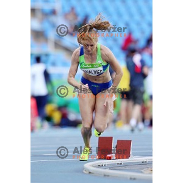 Maja Mihalinec of Slovenia runs in qualification of 200 meters at Olympic Stadium during Rio de Janeiro 2016 Olympic games , Brazil on August 15 , 2016