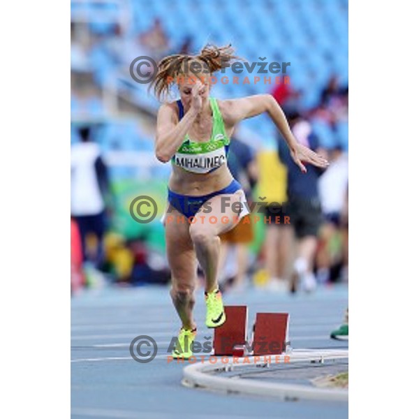 Maja Mihalinec of Slovenia runs in qualification of 200 meters at Olympic Stadium during Rio de Janeiro 2016 Olympic games , Brazil on August 15 , 2016