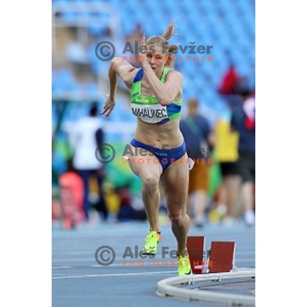 Maja Mihalinec of Slovenia runs in qualification of 200 meters at Olympic Stadium during Rio de Janeiro 2016 Olympic games , Brazil on August 15 , 2016