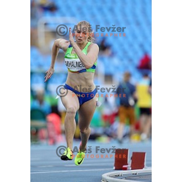 Maja Mihalinec of Slovenia runs in qualification of 200 meters at Olympic Stadium during Rio de Janeiro 2016 Olympic games , Brazil on August 15 , 2016
