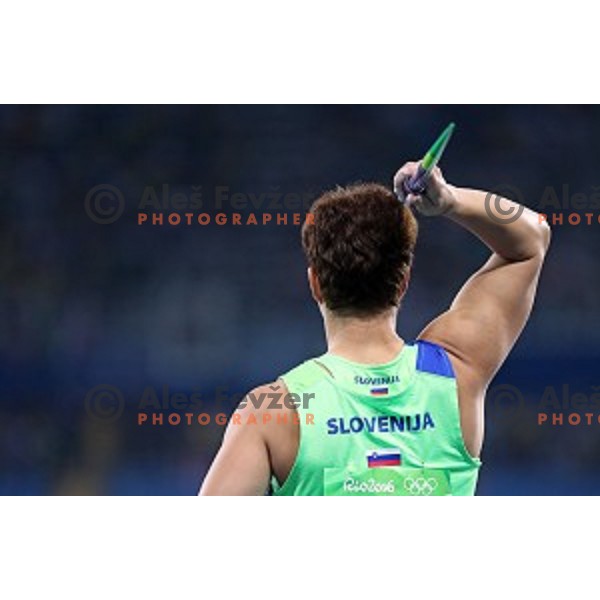Martina Ratej of Slovenia in Women\'s javelin qualification at Olympic Stadium during Rio de Janeiro 2016 Olympic games , Brazil on August 16 , 2016