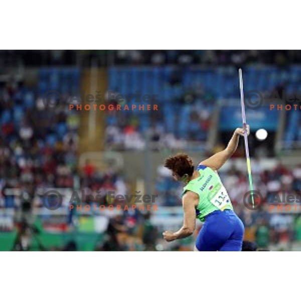 Martina Ratej of Slovenia in Women\'s javelin qualification at Olympic Stadium during Rio de Janeiro 2016 Olympic games , Brazil on August 16 , 2016