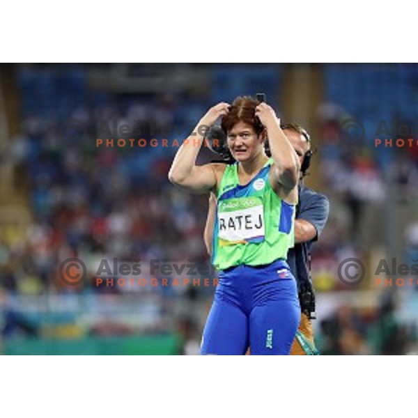 Martina Ratej of Slovenia in Women\'s javelin qualification at Olympic Stadium during Rio de Janeiro 2016 Olympic games , Brazil on August 16 , 2016
