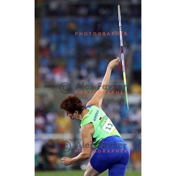 Martina Ratej of Slovenia in Women\'s javelin qualification at Olympic Stadium during Rio de Janeiro 2016 Olympic games , Brazil on August 16 , 2016