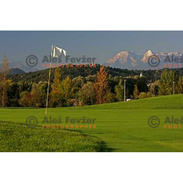 Green of 9th hole at Trnovo golf course in Ljubljana 30.9.2007. Photo by Ales Fevzer 