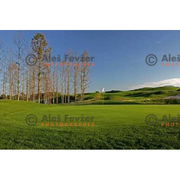 Green of second hole at Trnovo golf course in Ljubljana 30.9.2007. Photo by Ales Fevzer 