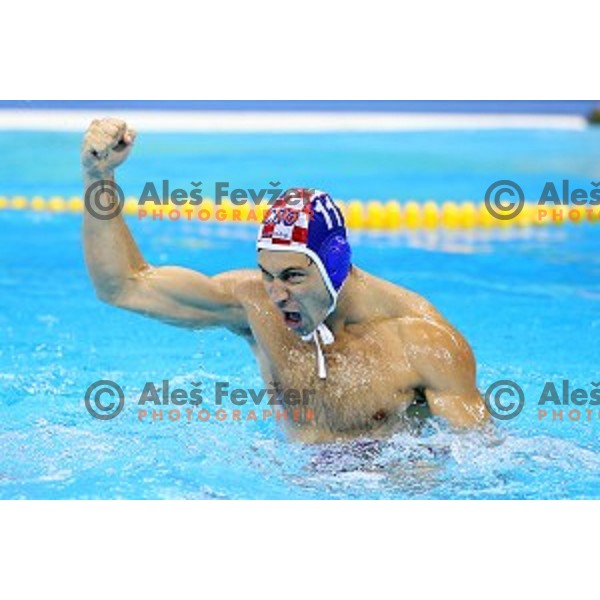 Andjelo Setka (CRO) in action during semi-final of Olympic water polo tournament match between Croatia and Montenegro in Barra Olympic Park at Rio de Janeiro 2016 Olympic games , Brazil on August 18, 2016