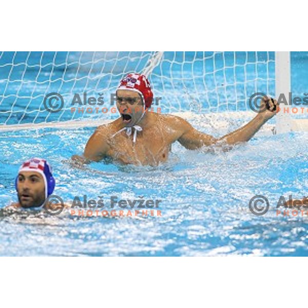 Marko Bijac (CRO) in action during semi-final of Olympic water polo tournament match between Croatia and Montenegro in Barra Olympic Park at Rio de Janeiro 2016 Olympic games , Brazil on August 18, 2016