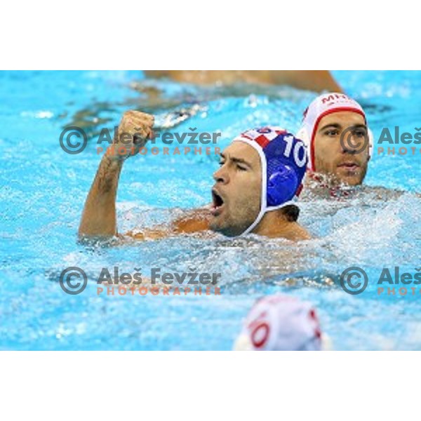 Ivan Krapic (CRO) in action during semi-final of Olympic water polo tournament match between Croatia and Montenegro in Barra Olympic Park at Rio de Janeiro 2016 Olympic games , Brazil on August 18, 2016