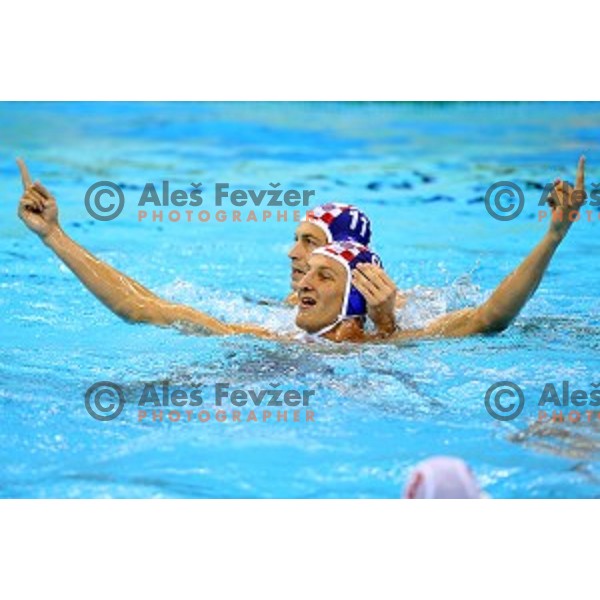Sandro Sukno (CRO) in action during semi-final of Olympic water polo tournament match between Croatia and Montenegro in Barra Olympic Park at Rio de Janeiro 2016 Olympic games , Brazil on August 18, 2016