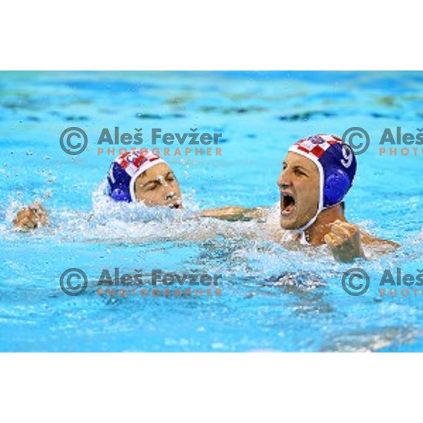 Sandro Sukno (CRO) in action during semi-final of Olympic water polo tournament match between Croatia and Montenegro in Barra Olympic Park at Rio de Janeiro 2016 Olympic games , Brazil on August 18, 2016