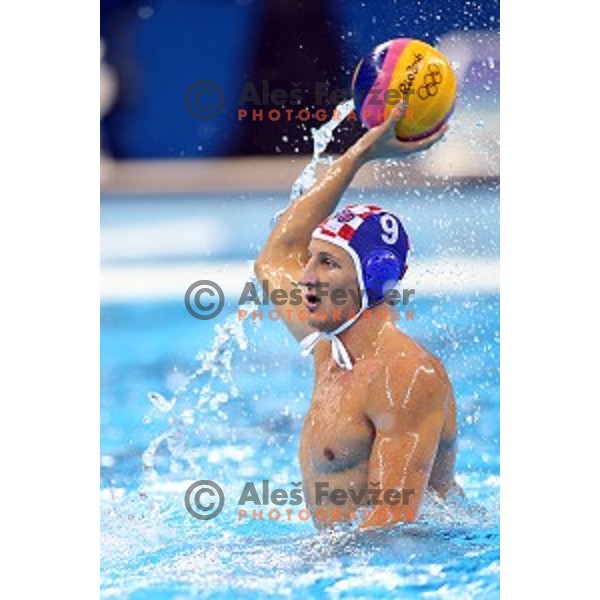 Sandro Sukno (CRO) in action during semi-final of Olympic water polo tournament match between Croatia and Montenegro in Barra Olympic Park at Rio de Janeiro 2016 Olympic games , Brazil on August 18, 2016