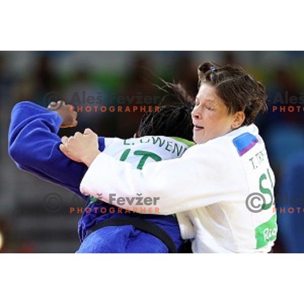 Tina Trstenjak (SLO) Olympic champion of Judo Women\'s -63 kg category at Rio de Janeiro 2016 Olympic games , Brasil on August 9, 2016