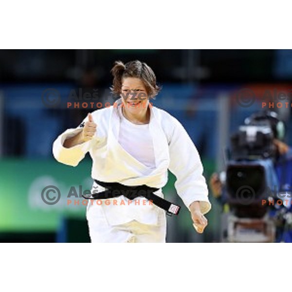 Tina Trstenjak (SLO) Olympic champion of Judo Women\'s -63 kg category at Rio de Janeiro 2016 Olympic games , Brasil on August 9, 2016