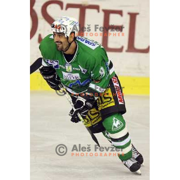 Intranuovo at match ZM Olimpija- Vienna Capitals in 4th round of EBEL league played in Ljubljana, Slovenia on 30.9.2007. ZM Olimpija won after penalty shot-out 4:3. Photo by Ales Fevzer 