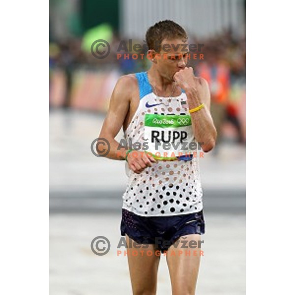 at the finsh of Marathon at Sambadromo during Rio de Janeiro 2016 Olympic games , Brazil on August 21 , 2016