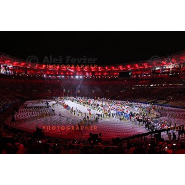 Closing Ceremony of Rio de Janeiro 2016 Olympic games on Maracana stadium , Brazil on August 21, 2016