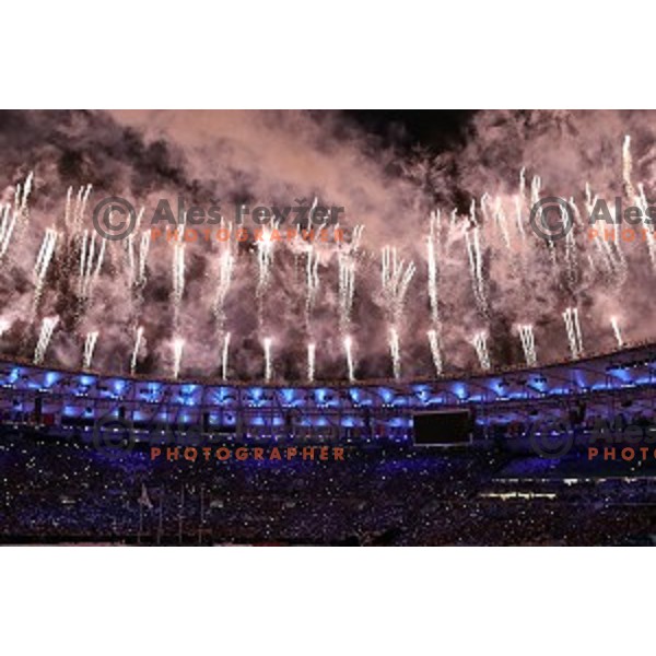 Closing Ceremony of Rio de Janeiro 2016 Olympic games on Maracana stadium , Brazil on August 21, 2016