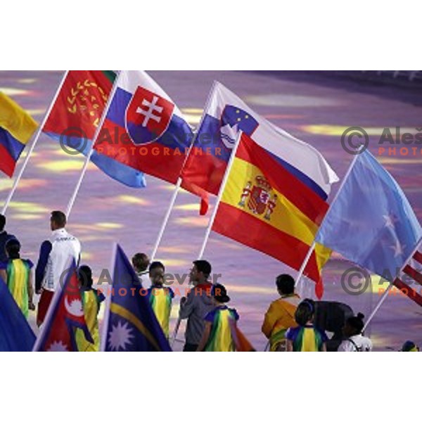 Closing Ceremony of Rio de Janeiro 2016 Olympic games on Maracana stadium , Brazil on August 21, 2016
