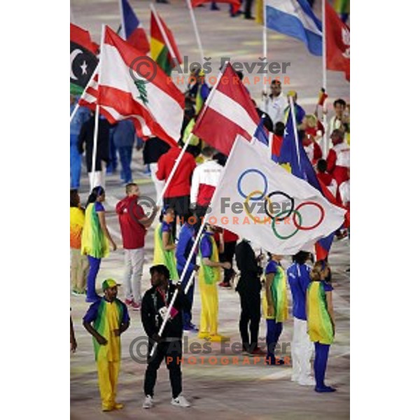 Closing Ceremony of Rio de Janeiro 2016 Olympic games on Maracana stadium , Brazil on August 21, 2016