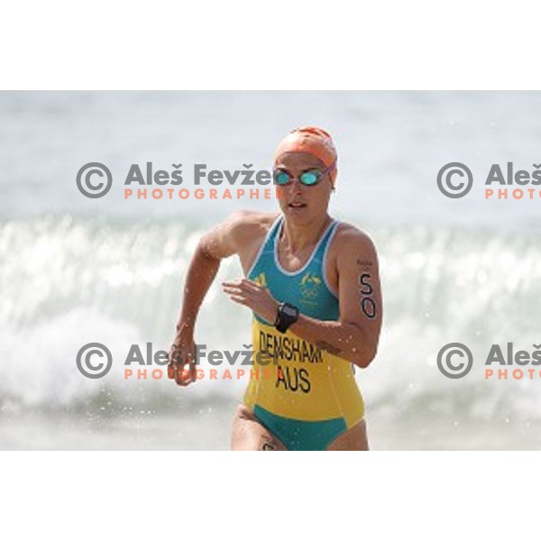 Densham (AUS) competes at Women\'s Triathlon at Copacabana Beach during Rio de Janeiro 2016 Olympic games , Brazil on August 20 , 2016