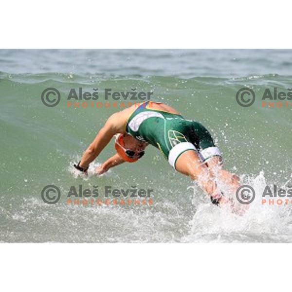 Women\'s Triathlon at Copacabana Beach during Rio de Janeiro 2016 Olympic games , Brazil on August 20 , 2016