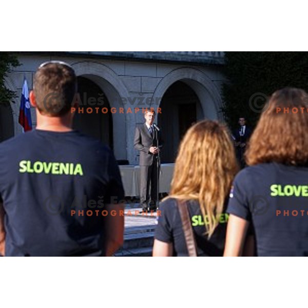 Reception for Slovenia Olympic Team by president of the Goverment of Slovenia in Ljubljana on August 26, 2016