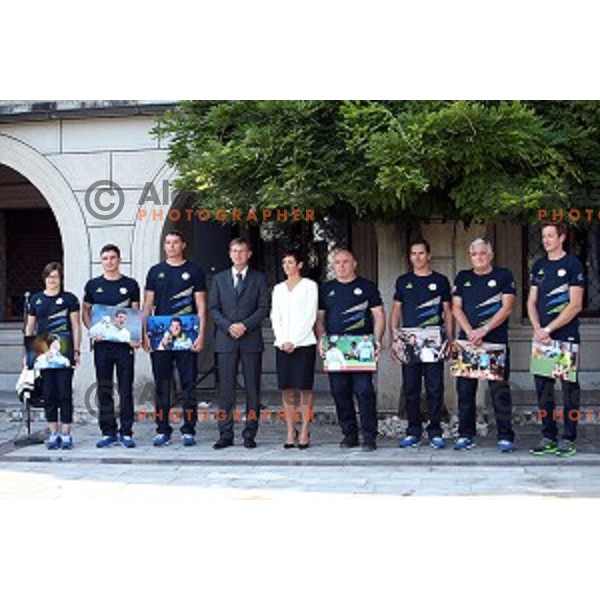 Reception for Slovenia Olympic Team by president of the Goverment of Slovenia in Ljubljana on August 26, 2016