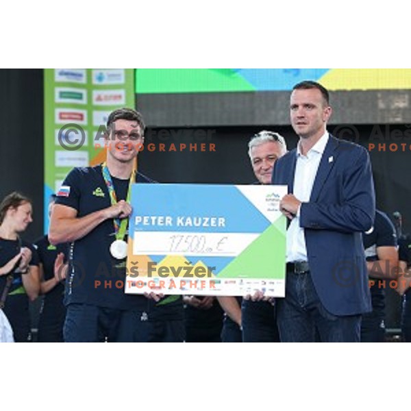 Reception for Slovenia Olympic Team in BTC City, Ljubljana on August 26, 2106