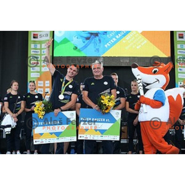 Reception for Slovenia Olympic Team in BTC City, Ljubljana on August 26, 2106