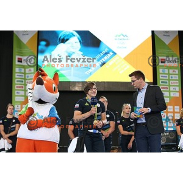 Reception for Slovenia Olympic Team in BTC City, Ljubljana on August 26, 2106