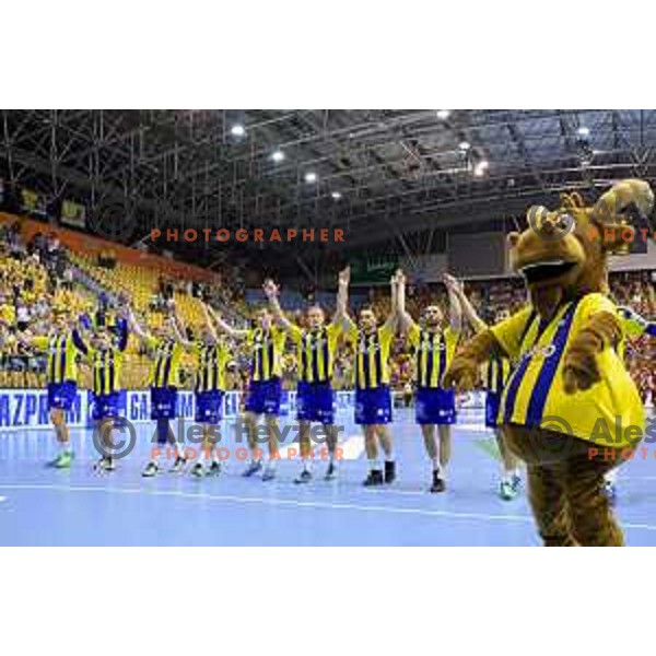 in action during handball match of SEHA Gazprom League between Ceelje Pivovarna Lasko and Veszprem, Arena Zlatorog, Celje, September 3rd, 2016.