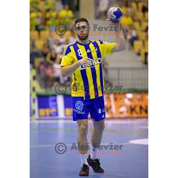 in action during handball match of SEHA Gazprom League between Ceelje Pivovarna Lasko and Veszprem, Arena Zlatorog, Celje, September 3rd, 2016.