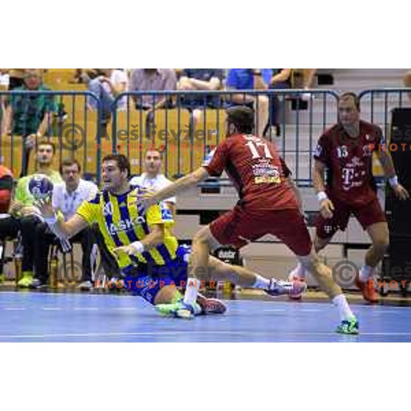 in action during handball match of SEHA Gazprom League between Ceelje Pivovarna Lasko and Veszprem, Arena Zlatorog, Celje, September 3rd, 2016.