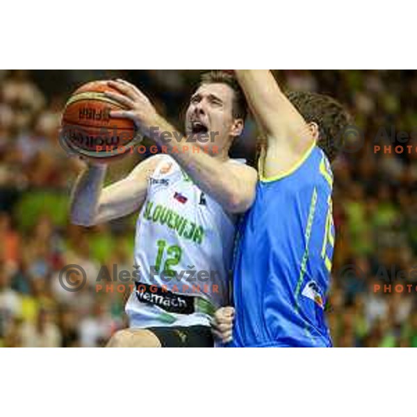 Zoran Dragic of team Slovenia in action during basketball match between Slovenia and Ukraine, 3rd match in group E qualifications for Eurobasket 2017, played in Zlatorog Arena, Celje, Slovenia on September 7, 2016