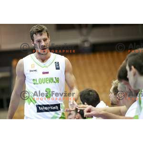 Goran Dragic of team Slovenia in action during basketball match between Slovenia and Ukraine, 3rd match in group E qualifications for Eurobasket 2017, played in Zlatorog Arena, Celje, Slovenia on September 7, 2016