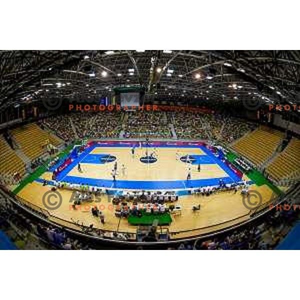 Arena Zlatorog Celje during basketball match between Slovenia and Ukraine, 3rd match in group E qualifications for Eurobasket 2017, played in Zlatorog Arena, Celje, Slovenia on September 7, 2016