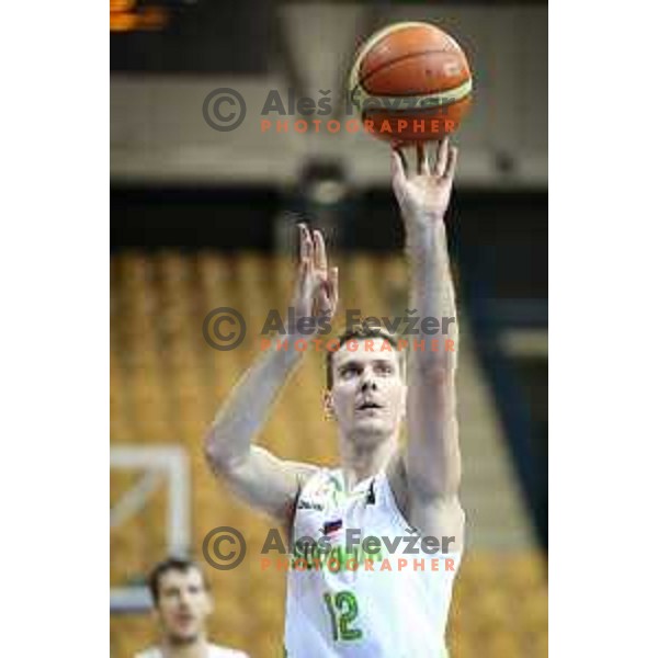 Zoran Dragic of team Slovenia in action during basketball match between Slovenia and Ukraine, 3rd match in group E qualifications for Eurobasket 2017, played in Zlatorog Arena, Celje, Slovenia on September 7, 2016