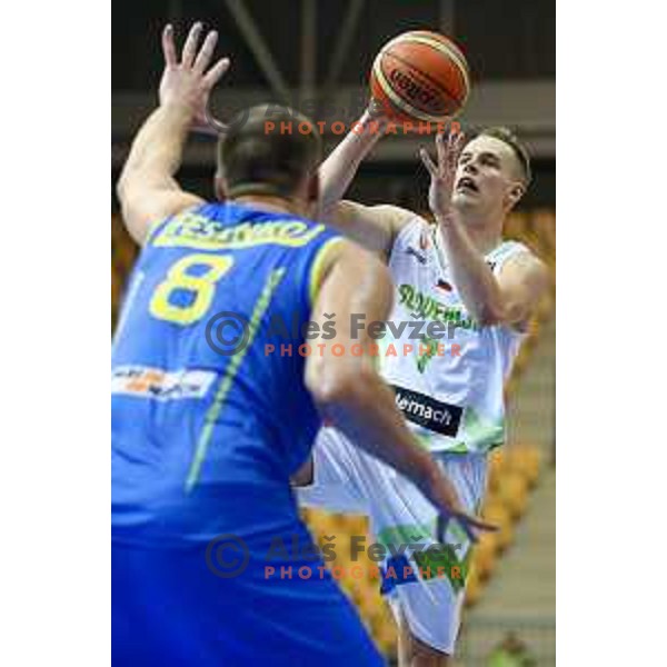 Klemen Prepelic of team Slovenia in action during basketball match between Slovenia and Ukraine, 3rd match in group E qualifications for Eurobasket 2017, played in Zlatorog Arena, Celje, Slovenia on September 7, 2016