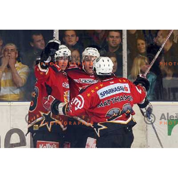 Bekar celebrate first goal for Acroni Jesenice 