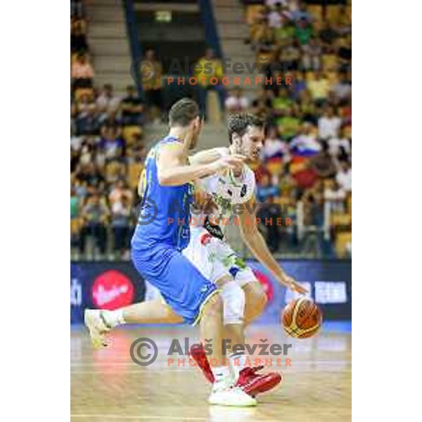 Goran Dragic of team Slovenia in action during basketball match between Slovenia and Ukraine, 3rd match in group E qualifications for Eurobasket 2017, played in Zlatorog Arena, Celje, Slovenia on September 7, 2016